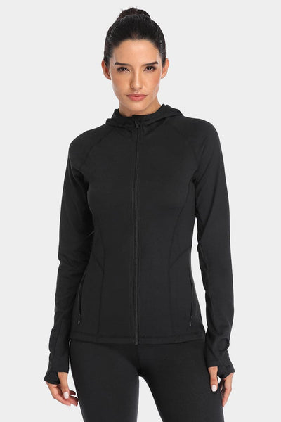  VUTRU Women's Full Zip Up Workout Hoodie Athletic Running Track  Jacket : Clothing, Shoes & Jewelry